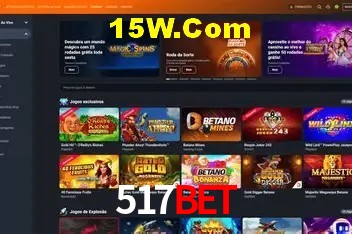 Interface moderna da plataforma 517bet